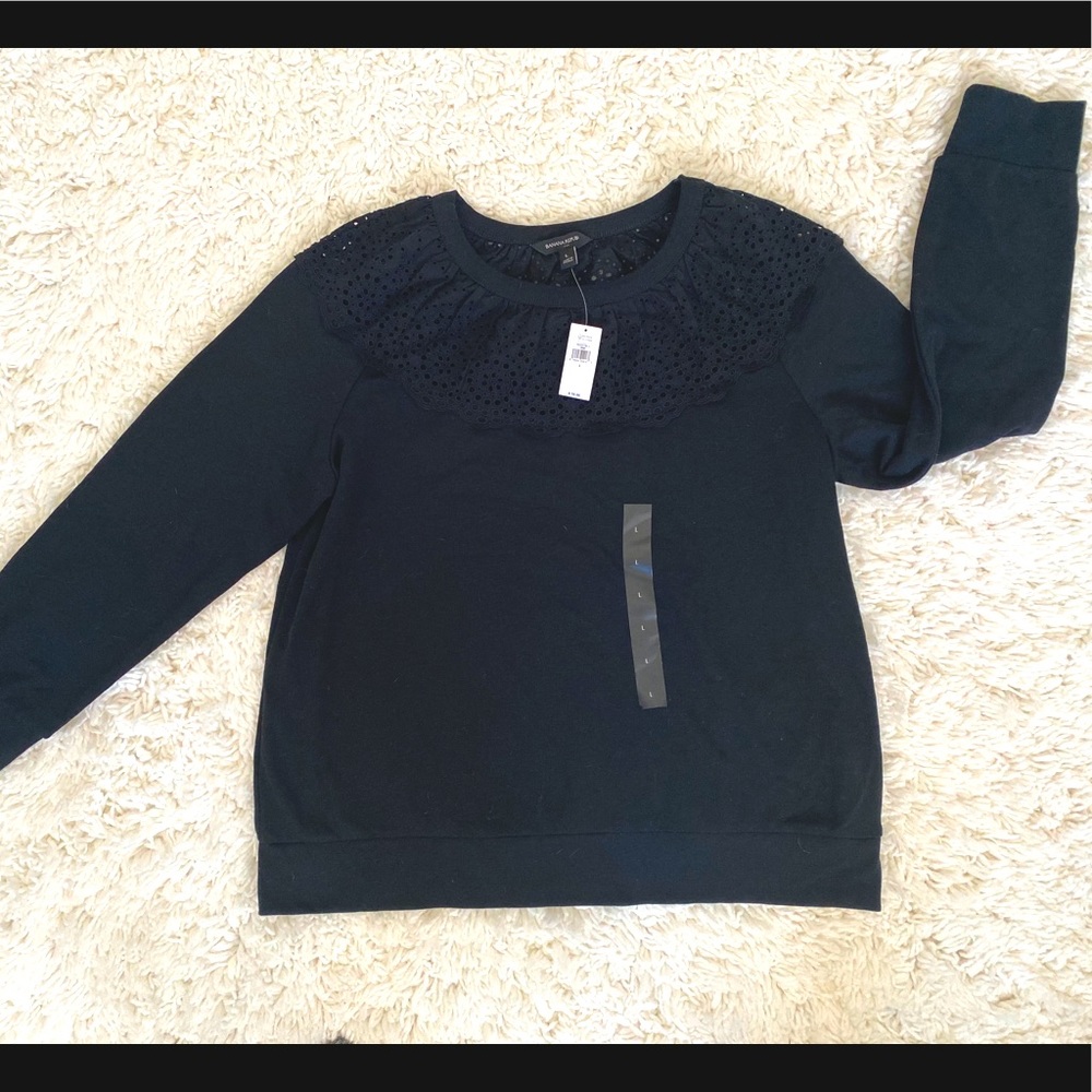J. Crew Ruffle neck pull over sweater